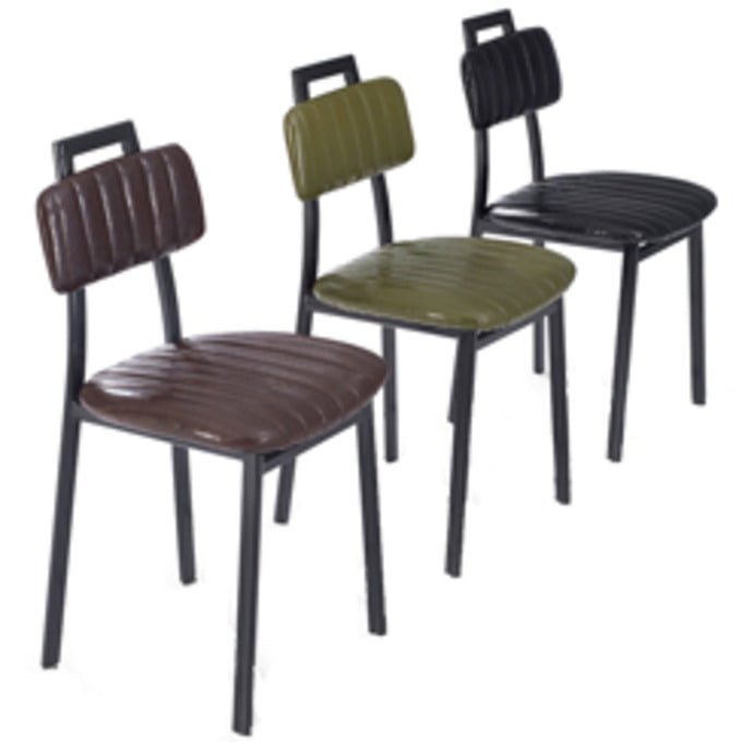 심플퀼팅 체어 업소용 매장 카페 인테리어 식탁 식당 네일샵 의자